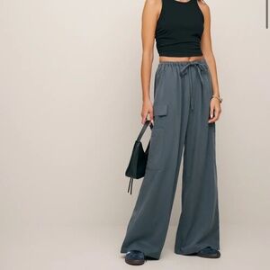 Reformation Ethan Twill Pant in Slate NWT